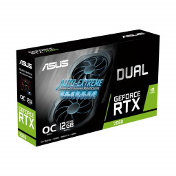 Asus GeForce RTX 2060 12 GO EVO OC Edition GDDR6 - Dual HDMI DisplayPort DVI PCI Express DUAL-RTX2060-O12G-EVO
